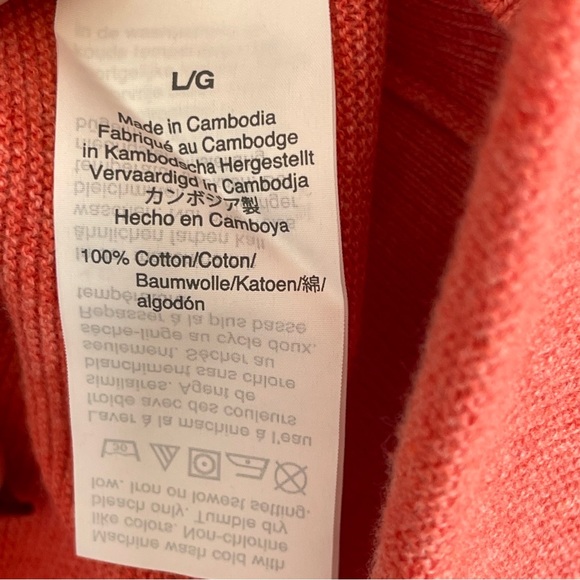 J.Crew 100% Cotton Crewneck Sweater Red Heather Long Sleeve Men’s Size Large NWT - Picture 10 of 13